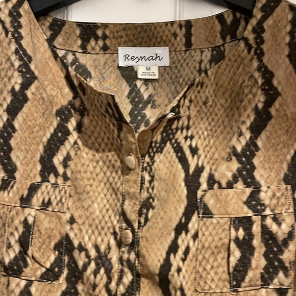 Snake skin draw string dress size M - Picture 3 of 4